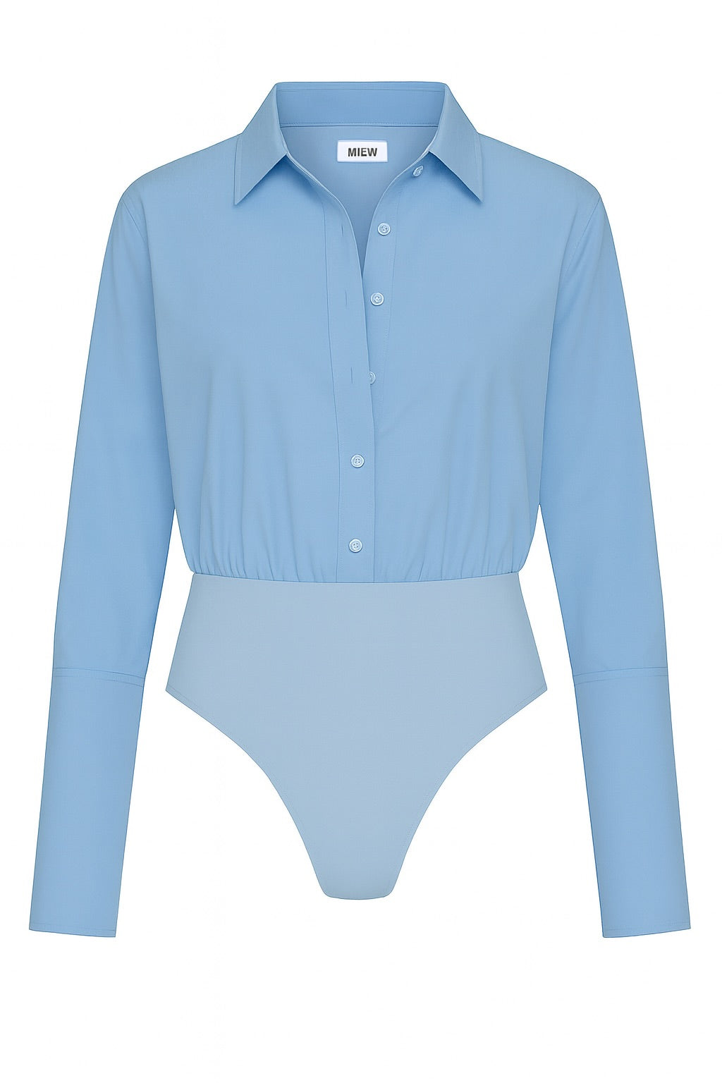Mathilde Blue Shirt Bodysuit