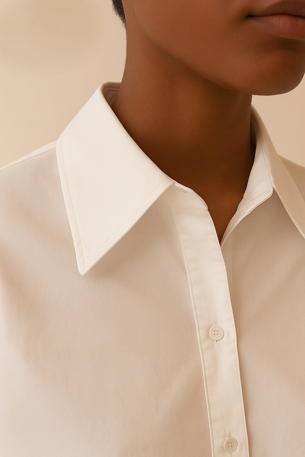 Mathilde White Shirt Bodysuit
