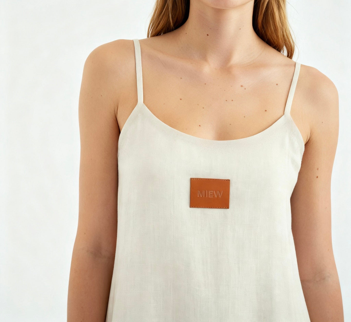 Pre-Order Bias Linen Slip Dress Oatmeal