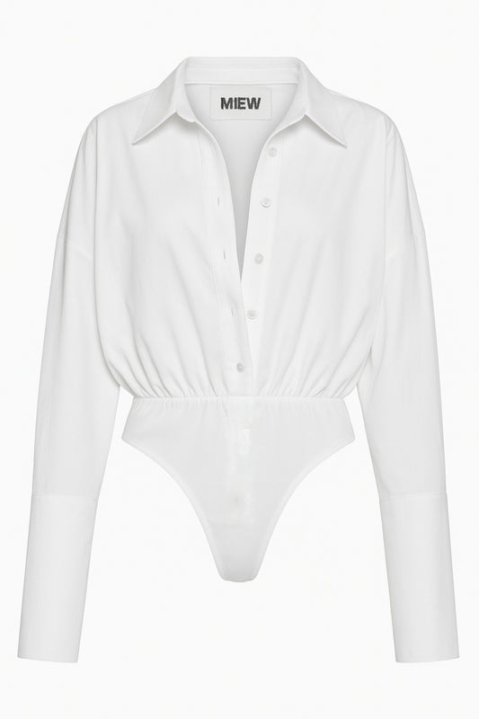 Mathilde White Shirt Bodysuit
